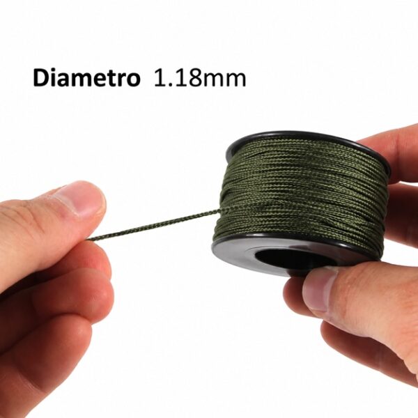 MICROCORD GREEN OLIVE - rollo 38 mts - Imagen 2