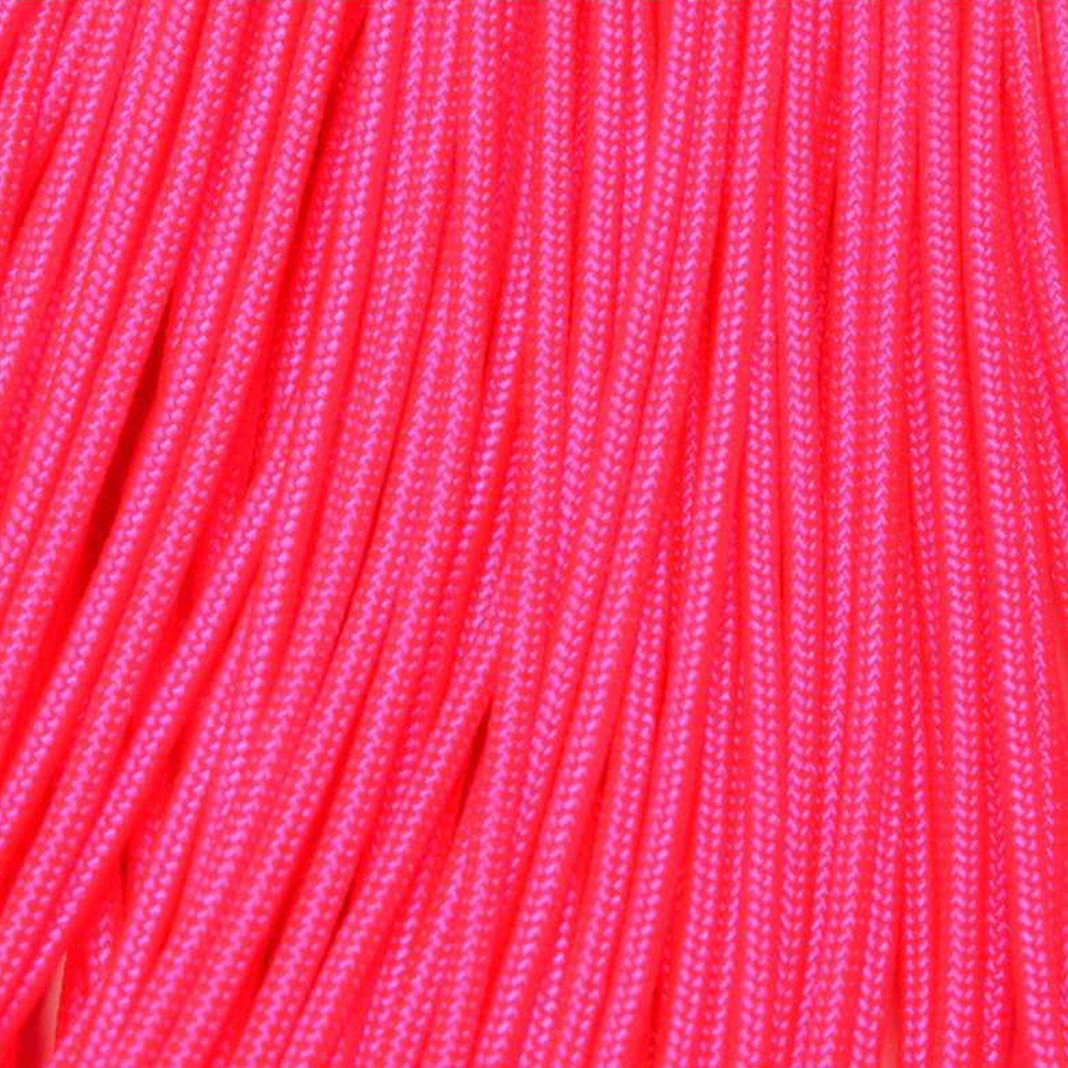 Corda Paracord Planet Tipo III 550 Lb – Nylon 7 Capiccia, Testata 249,5 Kg – Colore Rosa Chiaro
