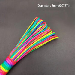 PARACORD  NEON ARCOIRIS   - 2mm diametro