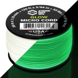MICROCORD BLANCO GLOW IN THE DARK-rollo de 38 mts