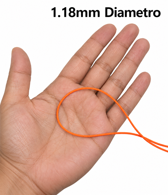 MICROCORD NEON ORANGE - rollo 38 mts - Imagen 4